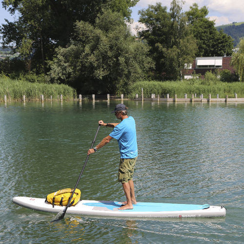 Tabla de stand-up paddle hinchable - SHARK 12'6'' - Airboard - de travesía / para fitness / nivel principiante