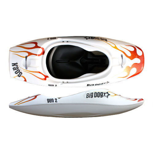 Kayak de freestyle - KAOS GEN 2 series - Big Dog Kayaks - para adulto / 1 plaza / de composite