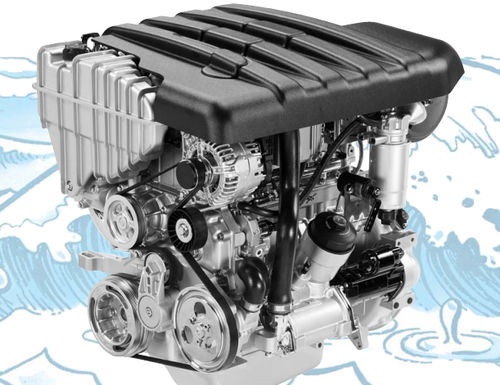Motor intraborda - MR704LH  - LVM - VM motori - diésel / para embarcación de recreo / inyección directa