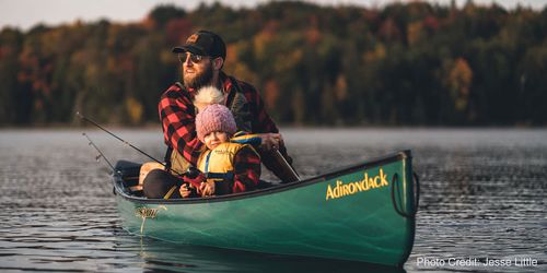 Canoa de travesía - Adirondack - Esquif International Inc. - de pesca / 1 plaza / para adulto