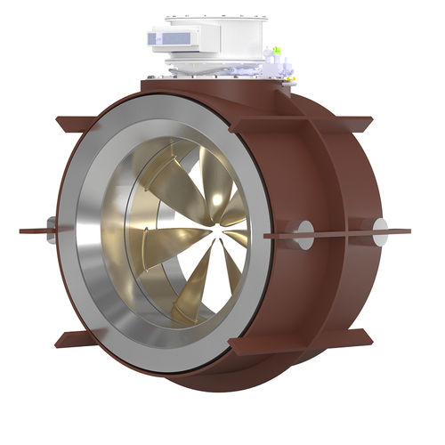 Propulsor acimutal - RDT 800 - Brunvoll - de túnel / para buque / RIM-drive