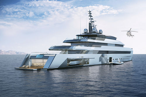 Megayate de crucero - VITRUVIUS - TURQUOISE YACHTS - raised pilothouse / con 7 camarotes / de acero