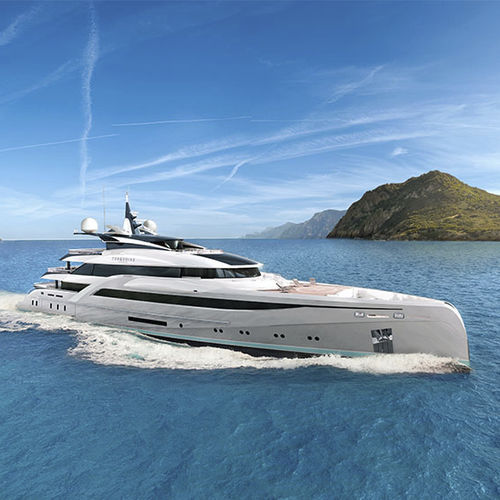 Megayate de crucero - NUVOLARI LENARD - TURQUOISE YACHTS - raised pilothouse / con 10 camarotes / de acero
