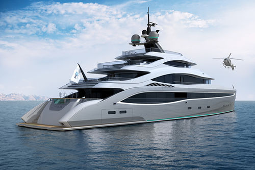 Megayate de crucero - LYRA - TURQUOISE YACHTS - raised pilothouse / con 7 camarotes / de acero