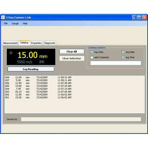 Software de comunicación - Tritex NDT - de prueba / de ROV