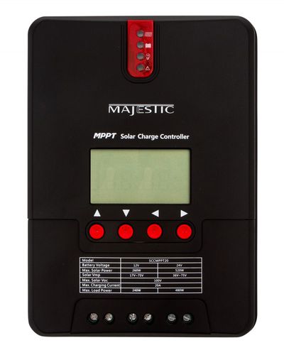 Controlador de carga para panel solar - SCCMPPT20 - Majestic - para batería / para barco / con indicador digital