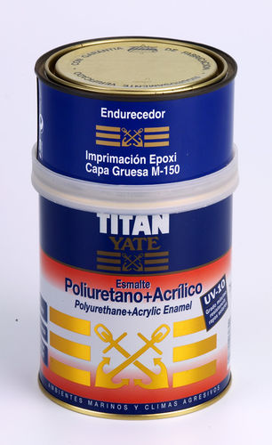 Pintura de poliuretano - 078 4290 - industrias titan sau - bicomponente / acrílica / satinada