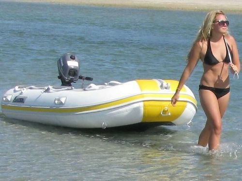 Embarcación neumática fueraborda - YM200 - Aakron Xpress Ltd - plegable / de buceo / para la pesca