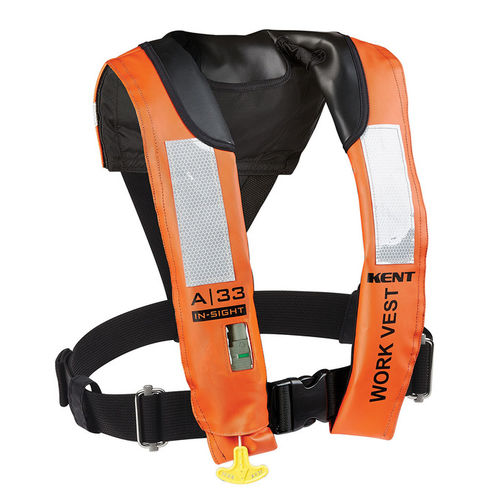Chaleco salvavidas inflable automático - 153200-200-004-13 - KENT SAFETY PRODUCTS - 156 N / unisex / de uso profesional