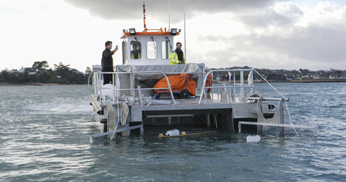 Barco profesional barco de trabajo - Multi Cleaner 100 - Efinor Sea Cleaner - gabarra de trabajo / embarcación de recuperación de hidrocarburos / gabarra de recuperación de residuos