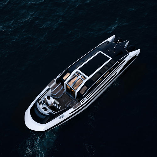 Barco cabinado fueraborda - LIMO - Ante Tenders - bimotor / de alta eficacia / con camarote
