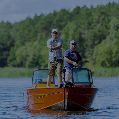 Bass boat fueraborda - 475 EVO - BoatLab LLC - con doble consola / de pesca deportiva / de aluminio