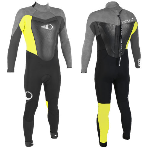 Traje húmedo de surf - FIGHTER Back-zip Series - SOÖRUZ SURFWEAR COMPANY - integral / de manga larga / 2 mm
