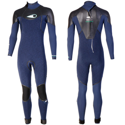 Traje húmedo de windsurf - FIREHEAD Back-zip - SOÖRUZ SURFWEAR COMPANY - integral / de manga larga / 3 mm