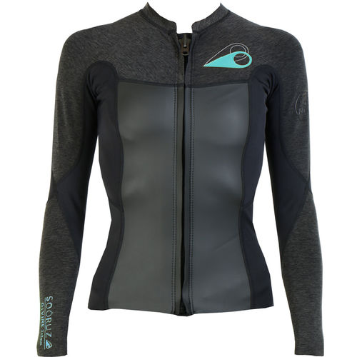 Camiseta de neopreno de manga larga - DIVINE Zip - SOÖRUZ SURFWEAR COMPANY - para mujer