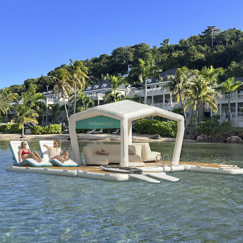 Plataforma flotante - Square Pavilion 3.08 - YACHTBEACH – JetXtender - inflable / para barco / para yate