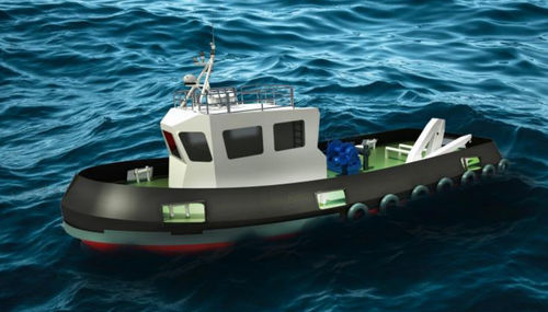 Barco profesional remolcador - 19m - marinnor - intraborda / diésel