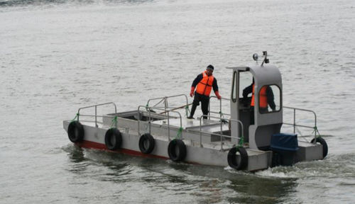 Barco profesional embarcación de servicio - 8m - marinnor - barco anticontaminación / catamarán / fueraborda