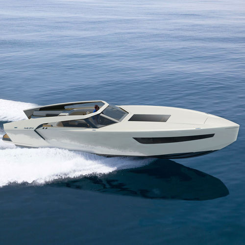 Barco cabinado intraborda - GT 42-I - Flying Flipper - diésel / bimotor / con doble consola