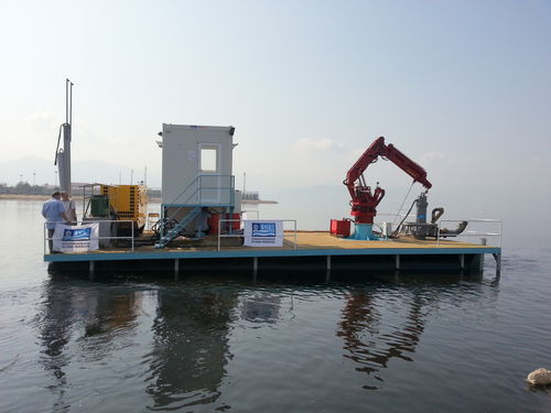 Barco profesional gabarra de trabajo - akuakare - barco para acuicultura