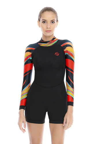 Traje húmedo para deportes náuticos - Attina  - Platinum Sun - integral / de manga larga / shorty