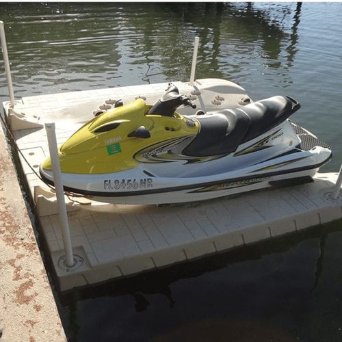 Pantalán flotante - SLX6 - Wave Armor - para amarre en seco / para moto de agua / de plástico