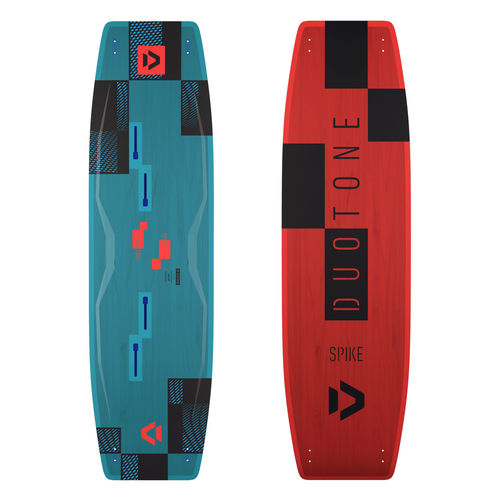 Tabla de kitesurf twin-tip - SPIKE - Duotone - de freeride / de viento suave / quad fin