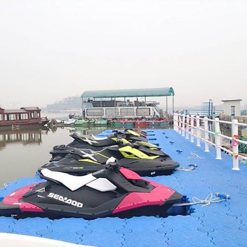 Pantalán flotante - Shanghai Qihua Waterborne Engineering Construction Co., Ltd - de amarre / para moto de agua / de PEHD