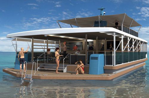 Plataforma flotante - SUNSET-Ô - KAYFLO - multifunción / para puerto deportivo / para centro de ocio