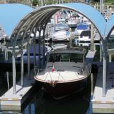 Refugio para barco - Thunderbird - International Marine Floatation Systems, Inc. (IMFS) - para montar sobre pantalán