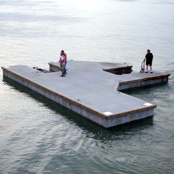 Pantalán flotante - International Marine Floatation Systems, Inc. (IMFS) - de amarre / para puerto deportivo / a medida