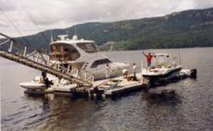 Pantalán flotante - Thow - International Marine Floatation Systems, Inc. (IMFS) - de amarre / para yate / para barco