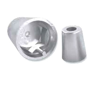 Ánodo de protección para barco - NHH 40 - ZINC-IT - de zinc