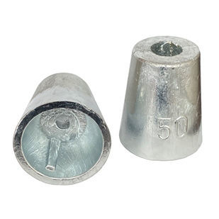 Ánodo de protección para barco - NHR 50 - ZINC-IT - de zinc