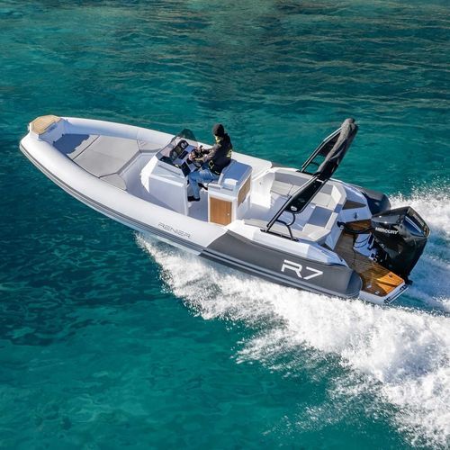 Embarcación neumática fueraborda - R7 TOURER - RENIER - semirrígida / con consola central / 14 personas máx.