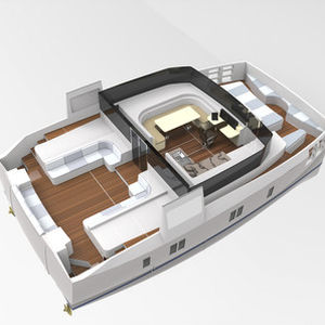 Barco cabinado catamarán - MAGIC 45 - ARC Yachts - intraborda / eléctrico / con fly