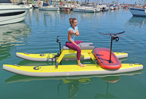 Hidropedal 1 plaza - LUX - KAICYCLES™ - amarillo / propulsión eléctrica