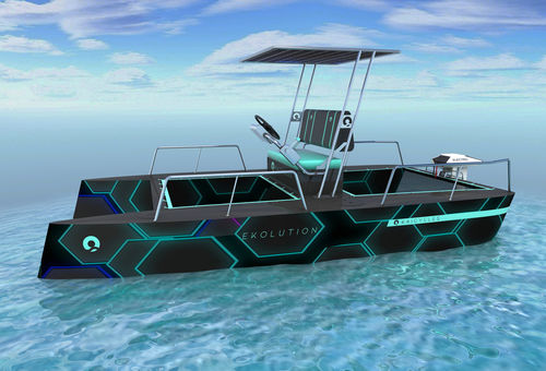Bote catamarán - NEO X2 - KAICYCLES™ - fueraborda / eléctrico / open