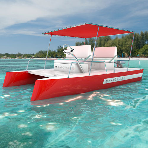Bote catamarán - NEO X4 - KAICYCLES™ - fueraborda / eléctrico / de pesca deportiva