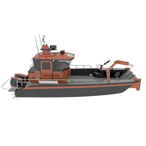 Barco profesional barco utilitario - IZ 820 FF - Izmir Shipyard - barco de desembarco / barco de bomberos / fueraborda