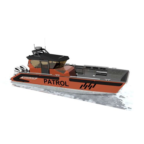 Barco profesional barco de vigilancia - OXpro AL10 - Hatløy Maritime AS - barco de salvamento / barco de trabajo / embarcación de apoyo al buceo