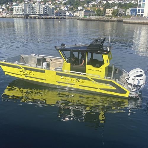 Barco profesional embarcación de apoyo al buceo - OXpro AL8 dive - Hatløy Maritime AS - fueraborda / de aluminio