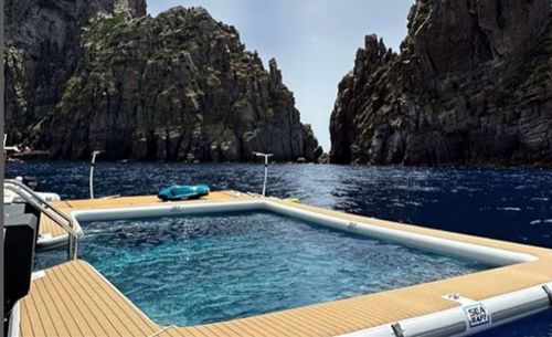 Piscina flotante - 1 air-chamber - SEARAFT - a medida