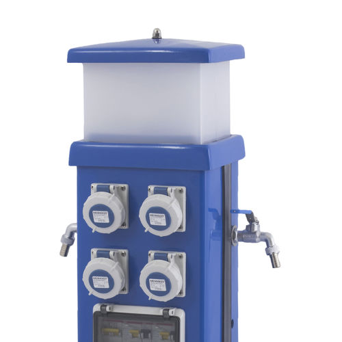 Torreta de suministro eléctrico - 90 - TORRETAS GUADIANA - de suministro de agua / para pantalán / de aluminio