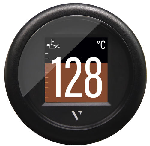 Indicador para barco - VL Flex 52 - J1939 Black - VERATRON - para buque / de nivel / de temperatura del aceite