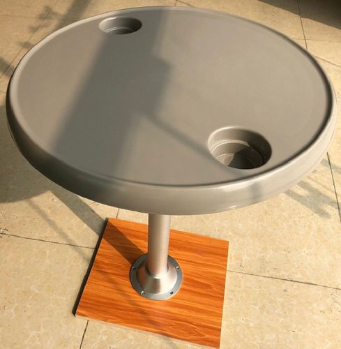 Mesa de cockpit fija - round - Foshan 1 Boat Hardware Co., Ltd. - de aluminio