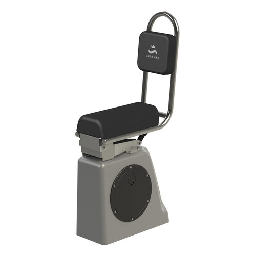 Asiento tipo jockey - JSR - Majestic Elektronika Inovacije d.o.o. - para embarcación neumática / ajustable / con suspensión