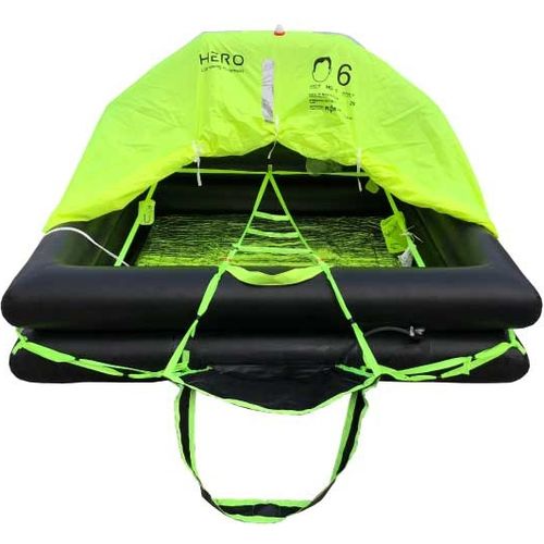 Balsa salvavidas para barco - 110 series - HERO LIFESAVING EQUIPMENT - de altura / para 6 personas / para 8 personas