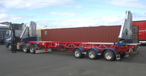 Remolque portacontenedores - HC4520 - SWINGLIFT - para astillero naval / para terminal portuaria / de carga lateral