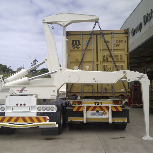 Remolque portacontenedores - HC4020-DC-DS - SWINGLIFT - para astillero naval / para terminal portuaria / de carga lateral